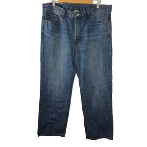 Men's Lucky Brand Short Inseam Blue Denim Jeans Size 36 W / L 29